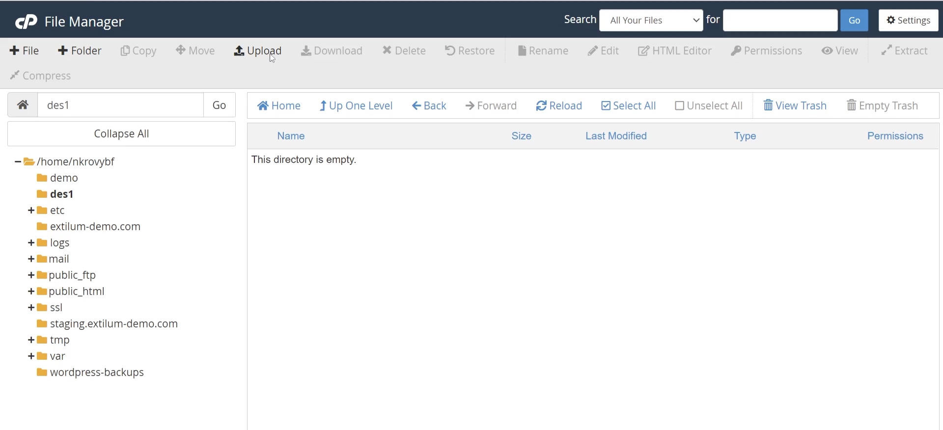 Upload archive