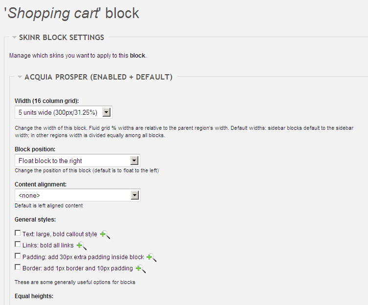 Ubercart cart block