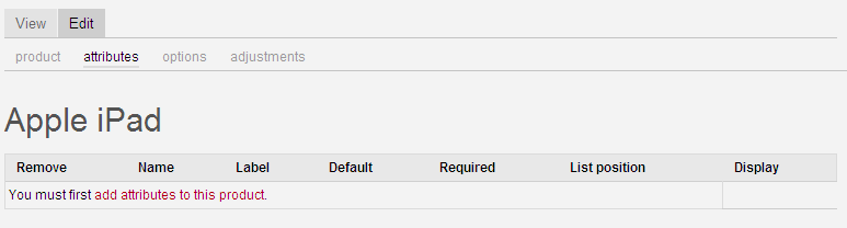 Drupal Ubercart attribute все атрибуты