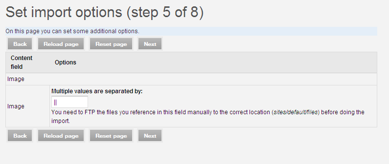 Drupal Ubercart Import CSV stranica 5