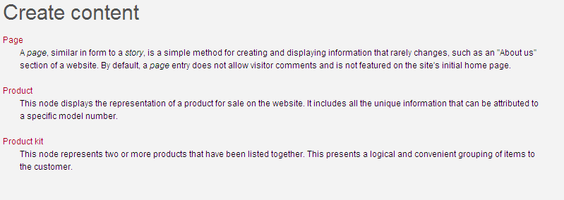 Drupal Ubercart Product kit new content type