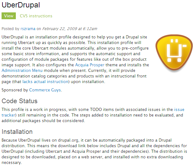 Drupal Ubercart profile loading