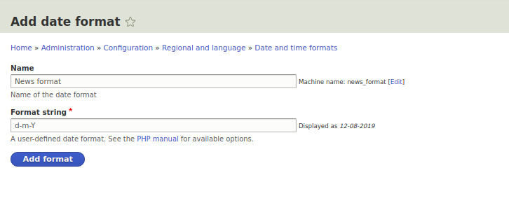 drupal 8 format date