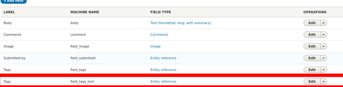 Drupal 8 fields